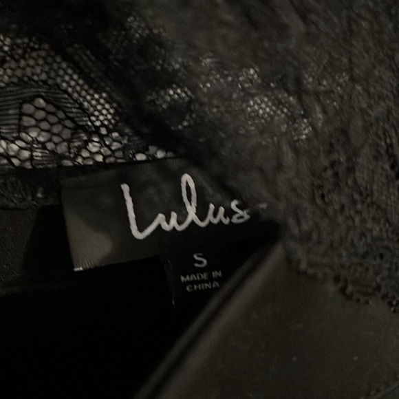 Lulus Late Night Look Black Lace Long Sleeve Cutout Bodycon Mini Dress - Picture 3 of 6